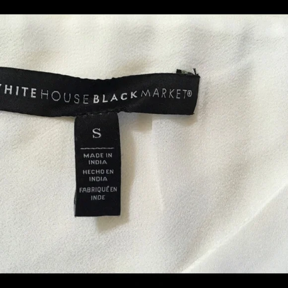 WHBM V-Neck Beaded Top - Picture 8 of 8